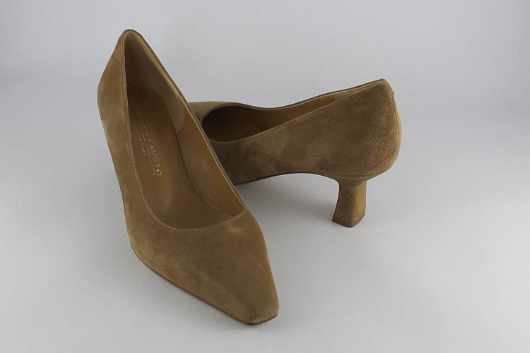 Toffee Suede Kitten Heel