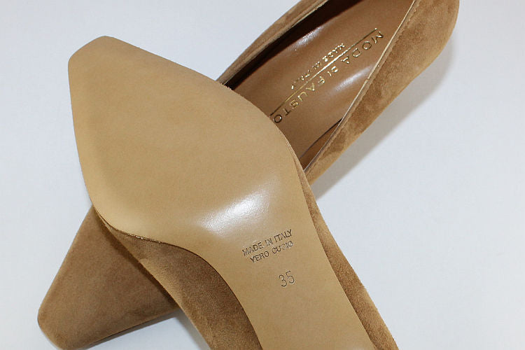 Toffee Suede Kitten Heel