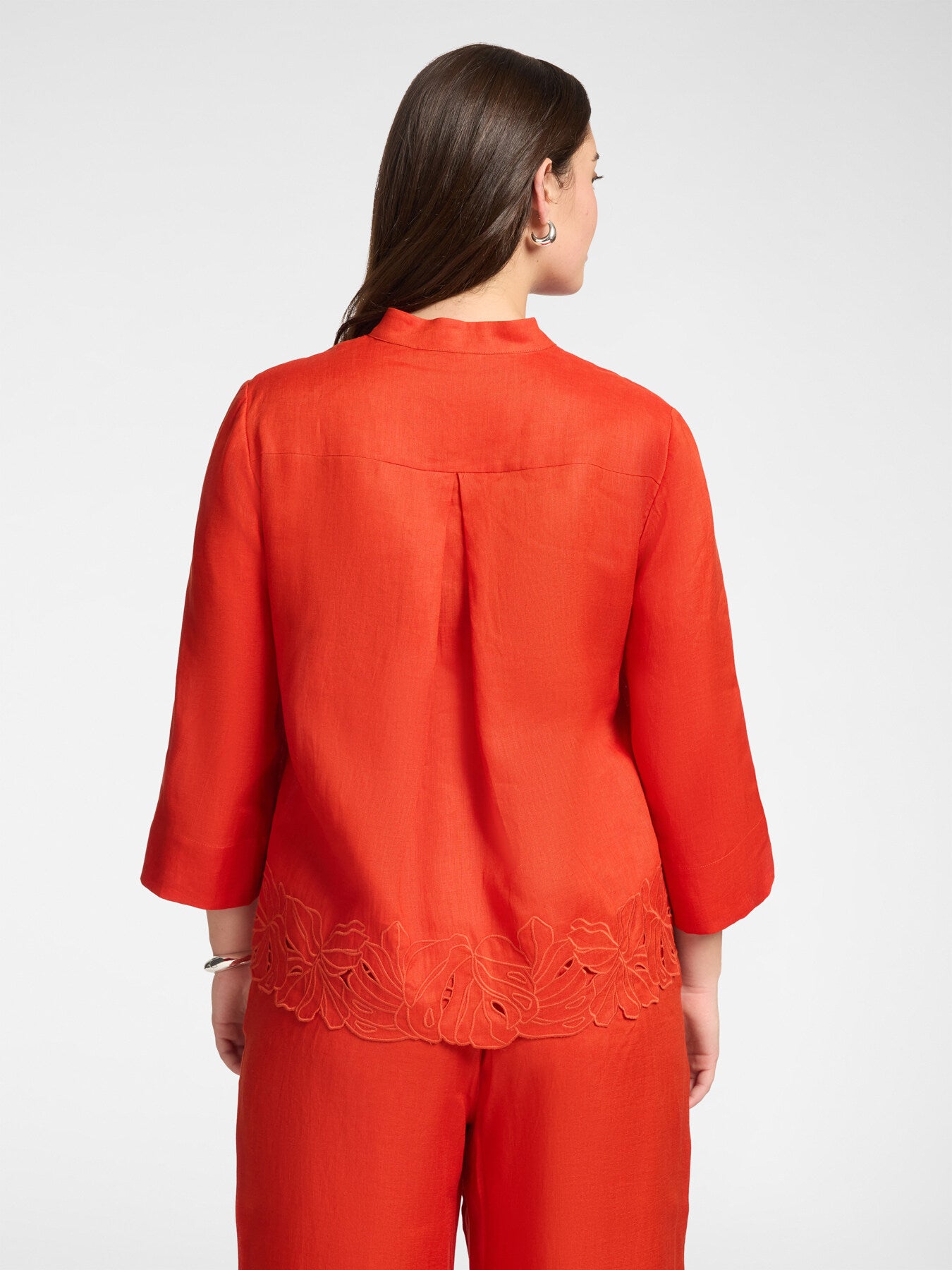 'Titian' Blouse in Burnt Orange