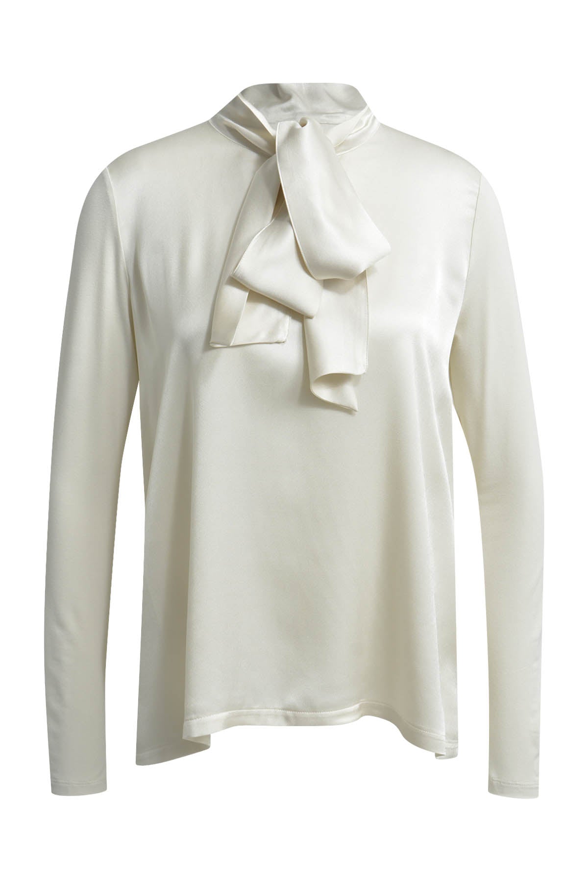 'Vienna' Cream Tie Blouse