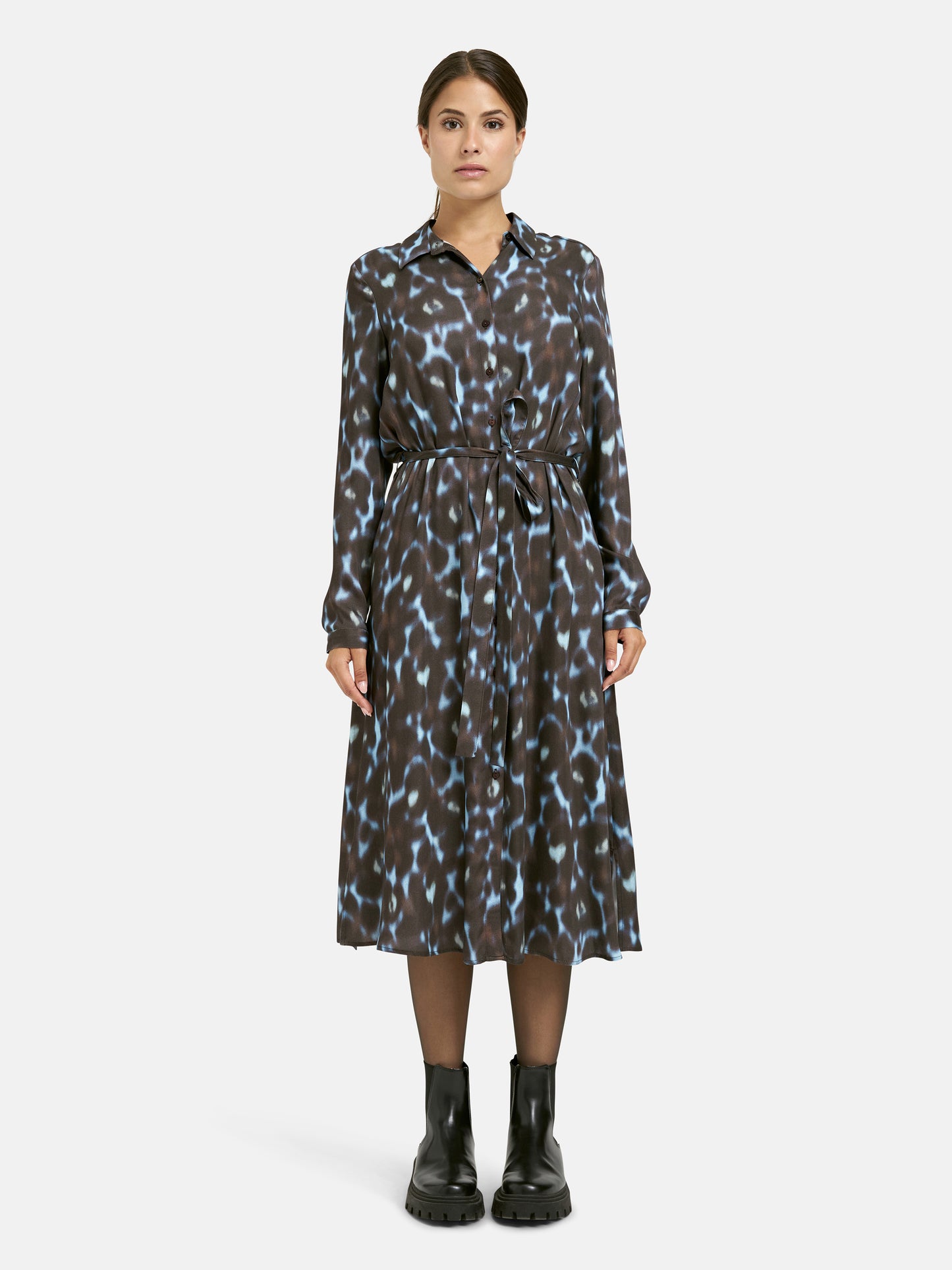 'Brussels' in Chocolate & Blue