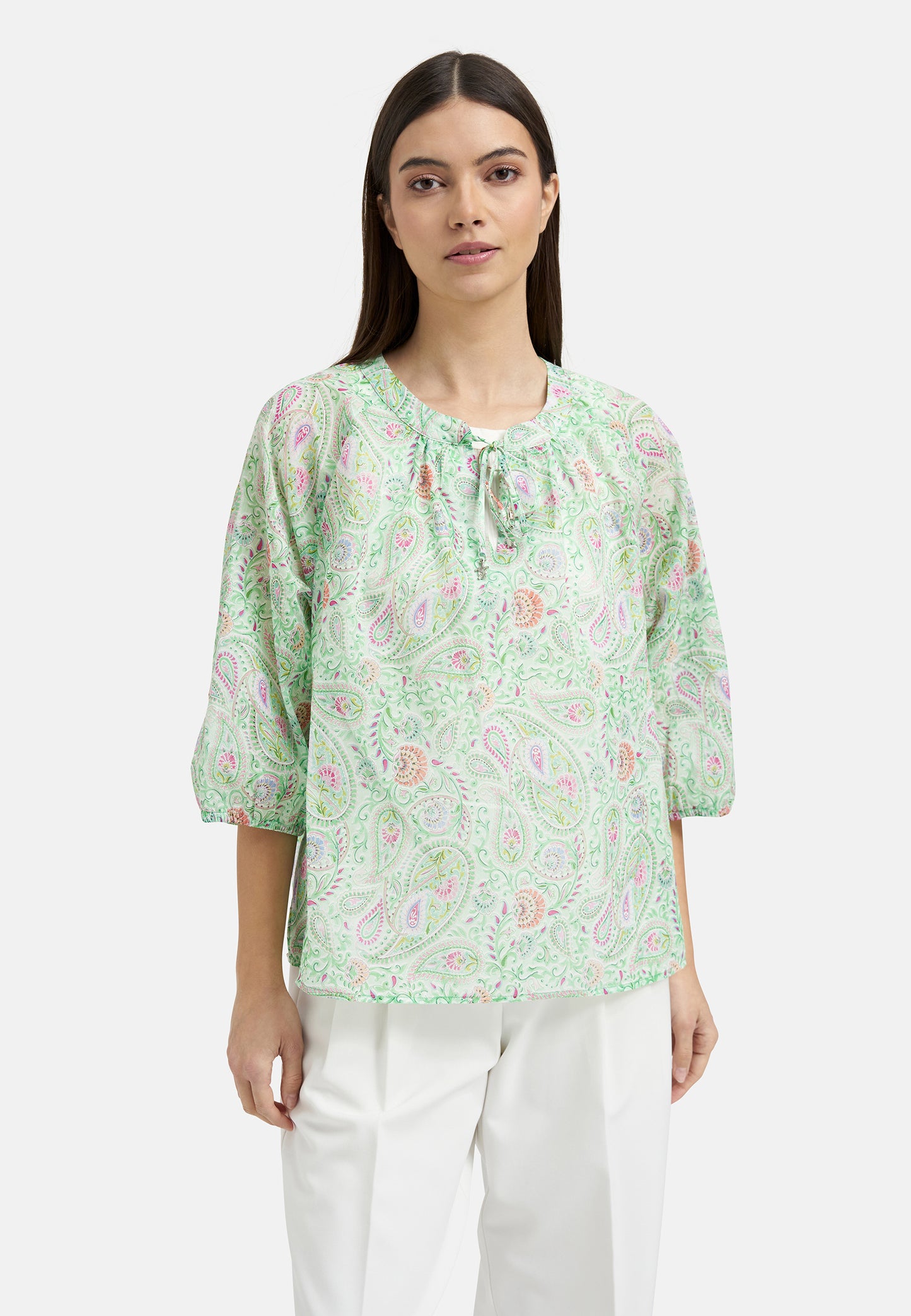 'Gaudeloupe' Blouse in Mint