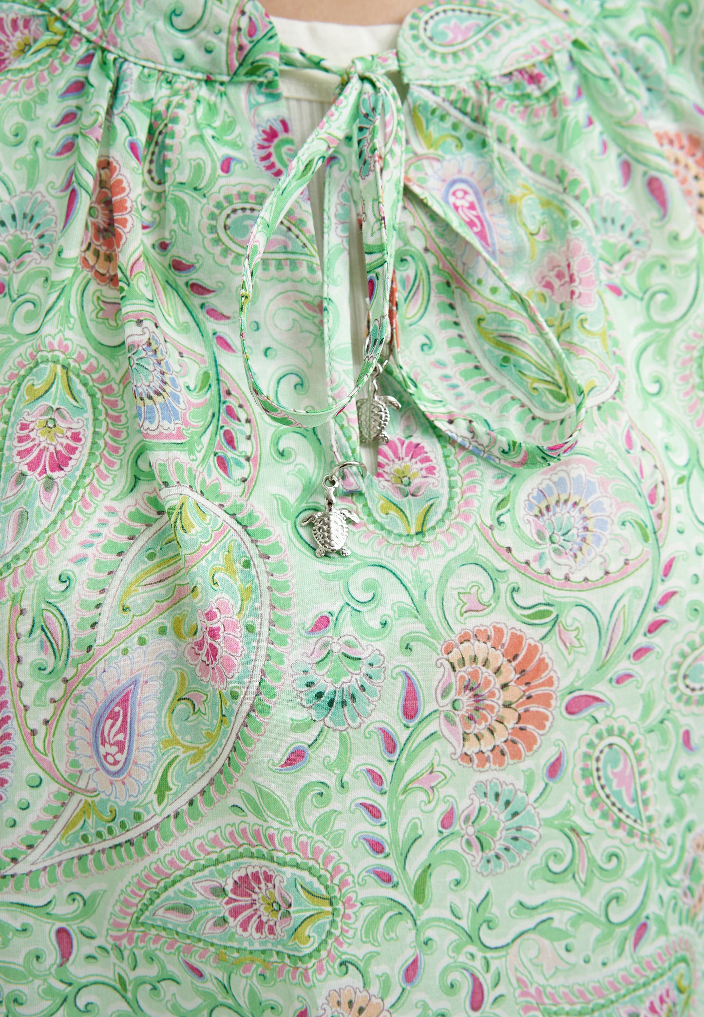 'Gaudeloupe' Blouse in Mint