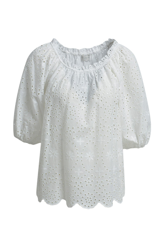 'Maui' Blouse in White