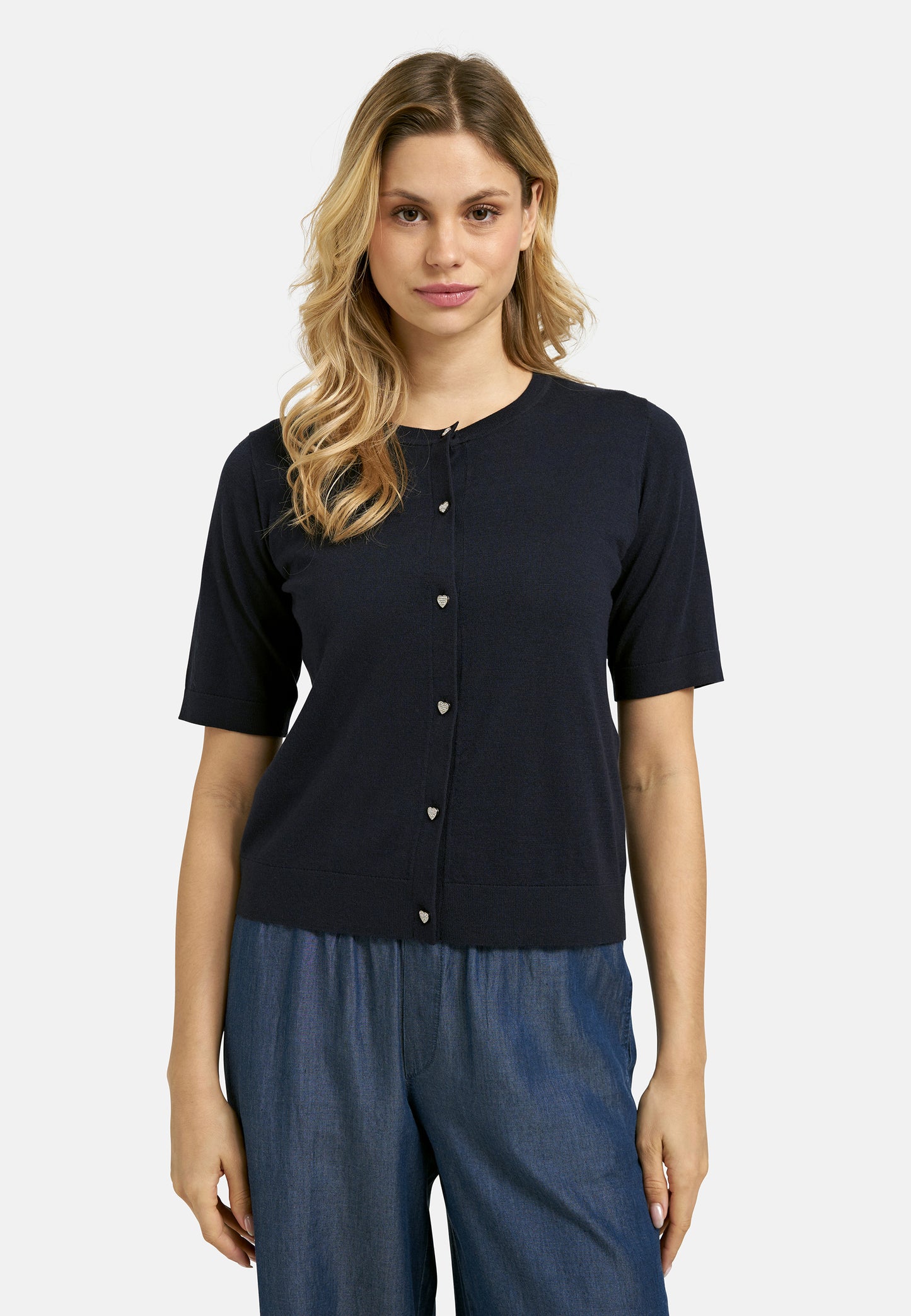'Kensington' Cardigan in Navy