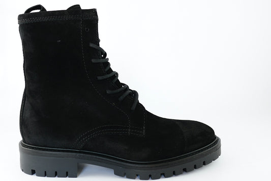 'Alpe Militare Lace-Up' in Black Suede