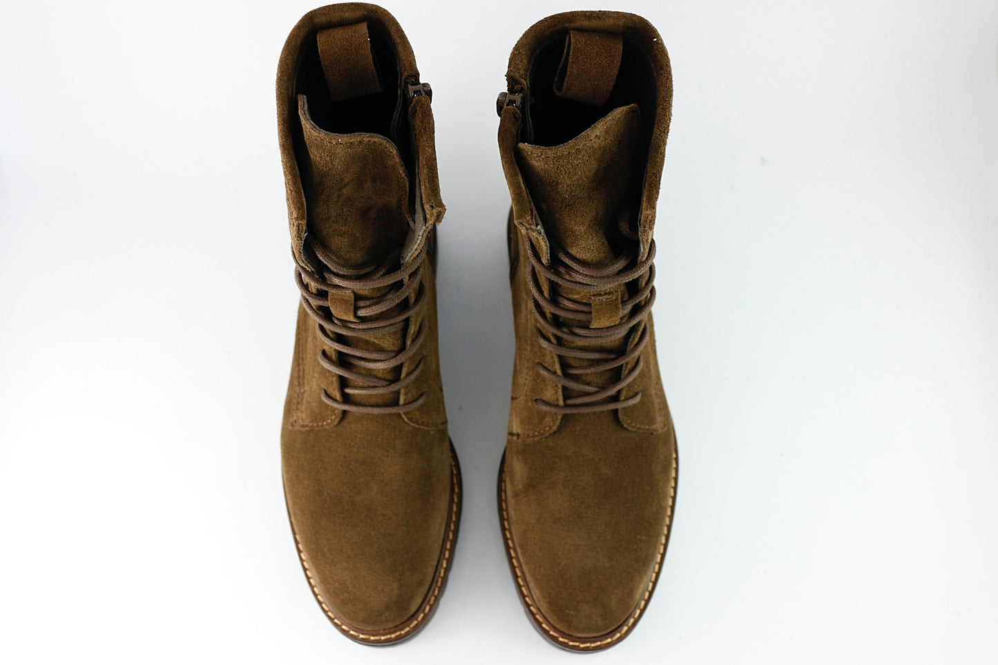 'Militare Lace-Up' in Chocolate