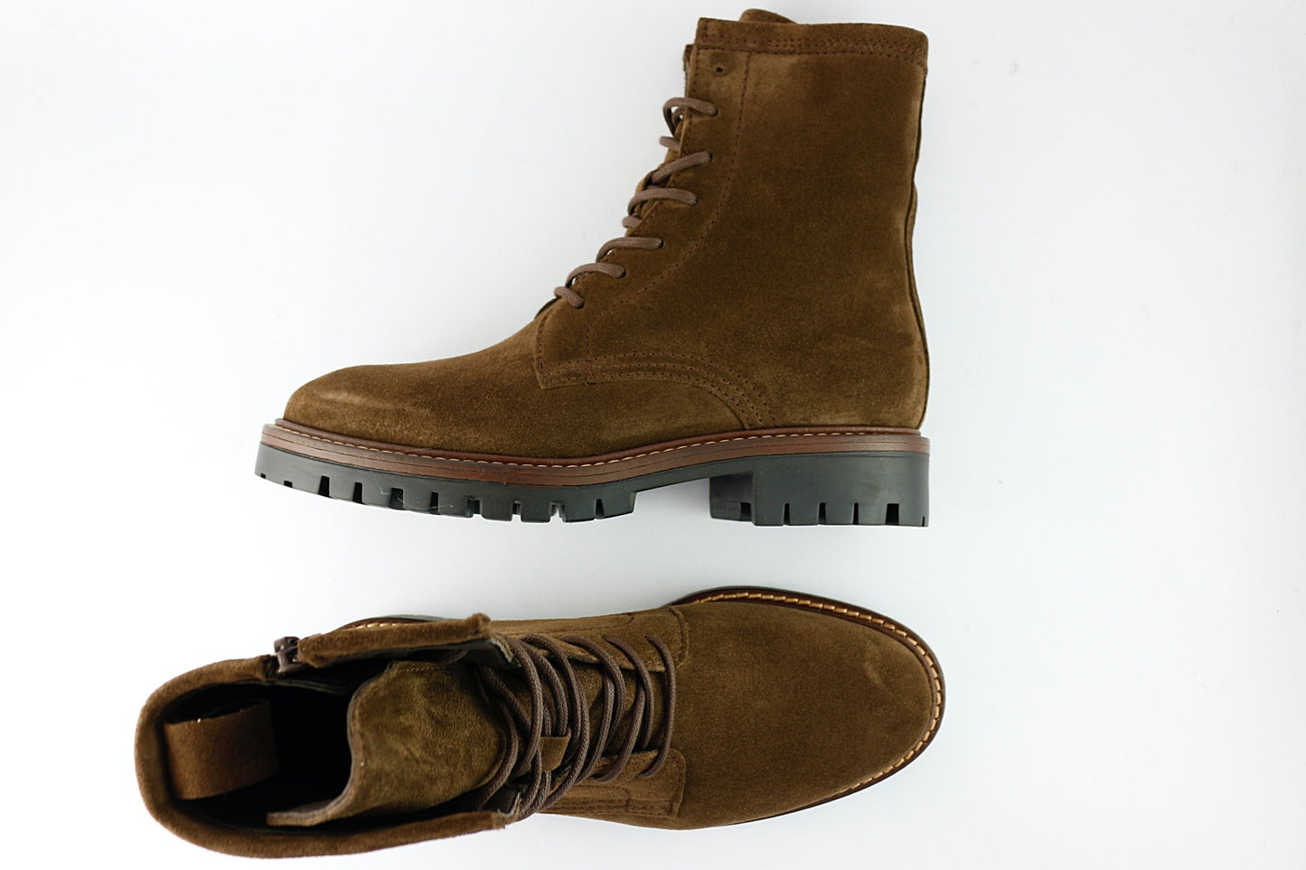 'Militare Lace-Up' in Chocolate
