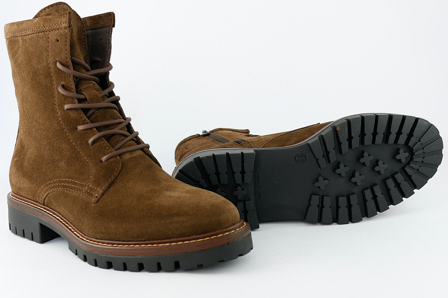 'Militare Lace-Up' in Chocolate