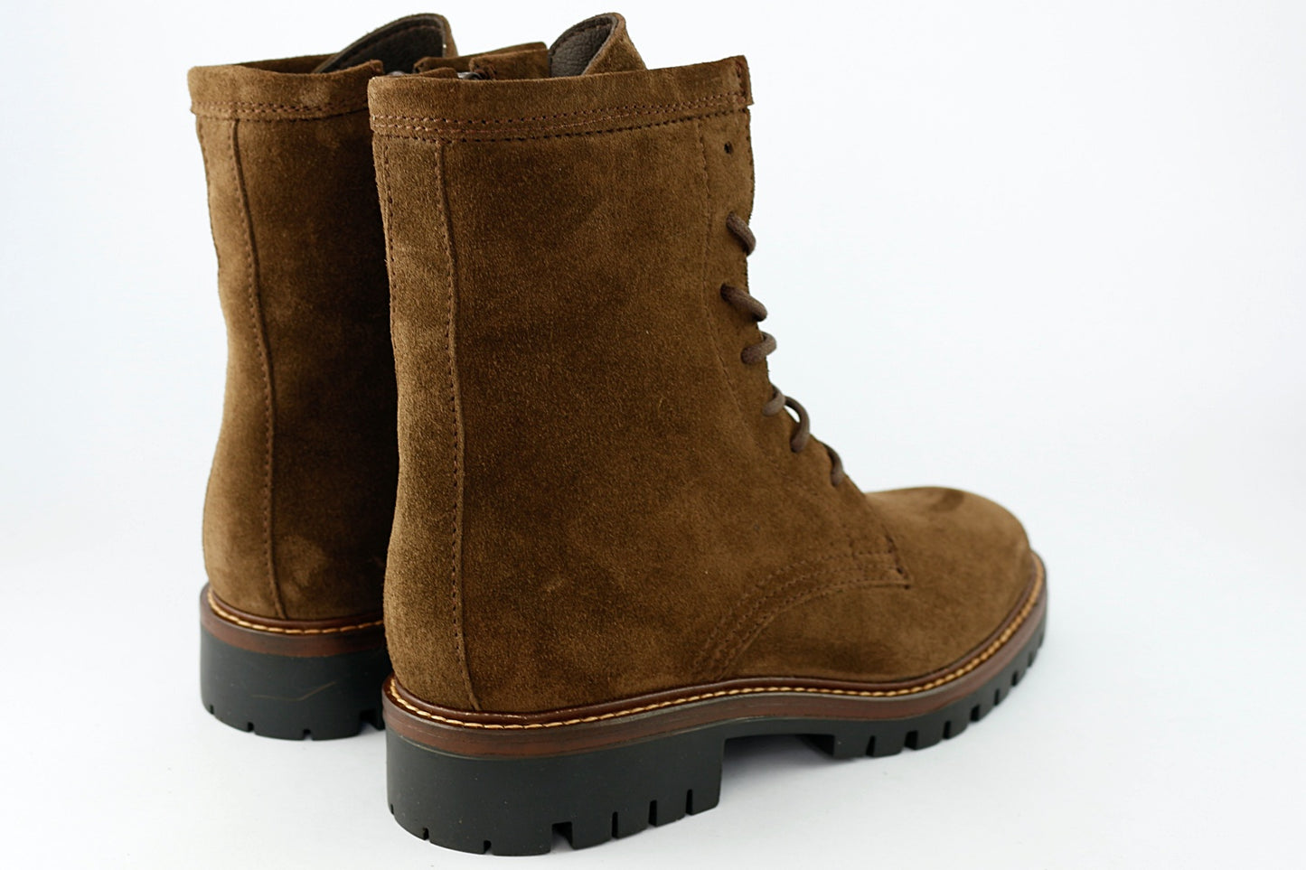 'Militare Lace-Up' in Chocolate