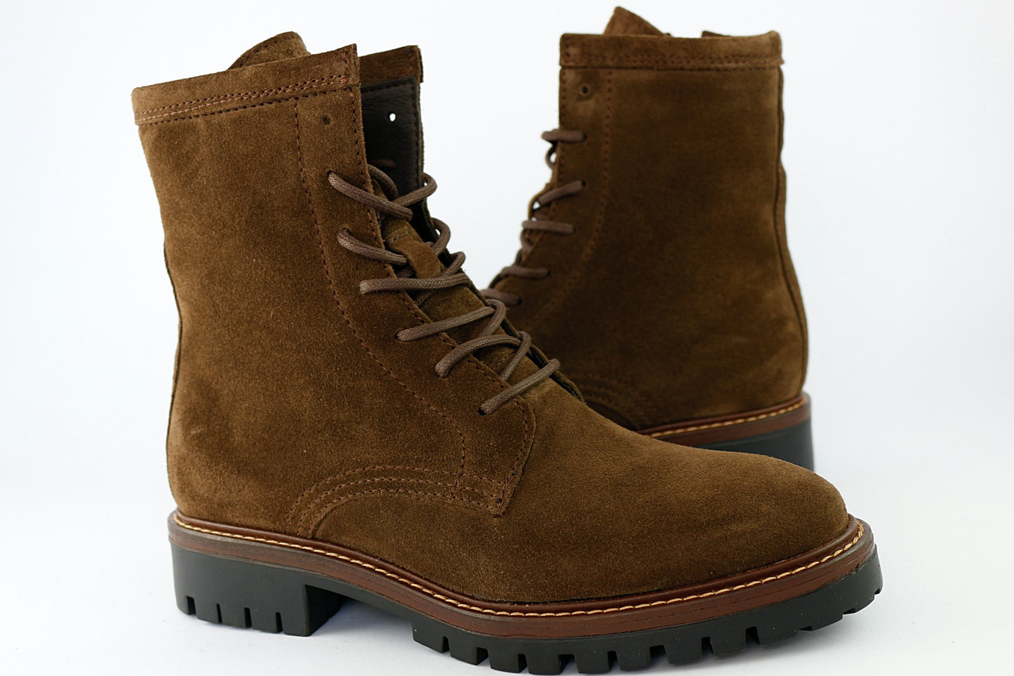 'Militare Lace-Up' in Chocolate