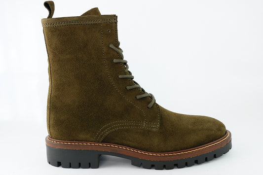 'Alpe Militare Lace-Up' in Olive Suede