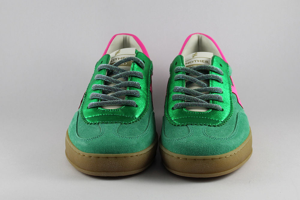 'Iconic II' Multi Green & Pink Trainer