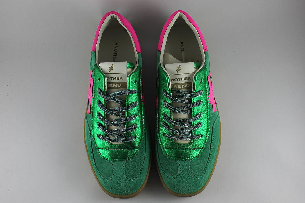 'Iconic II' Multi Green & Pink Trainer