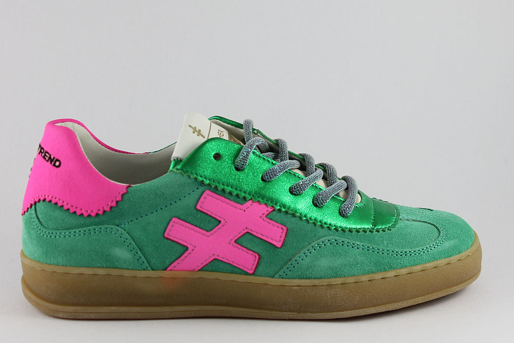 'Iconic II' Multi Green & Pink Trainer