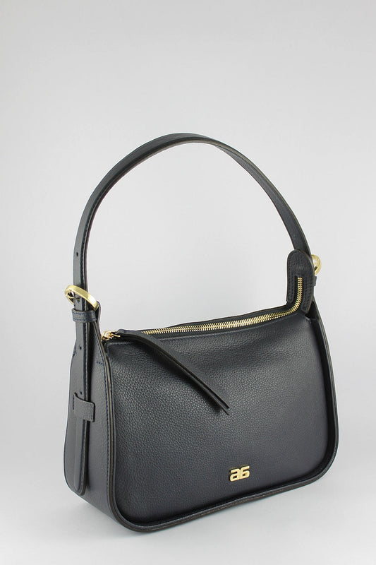 'Best Friend' Navy Leather Handbag