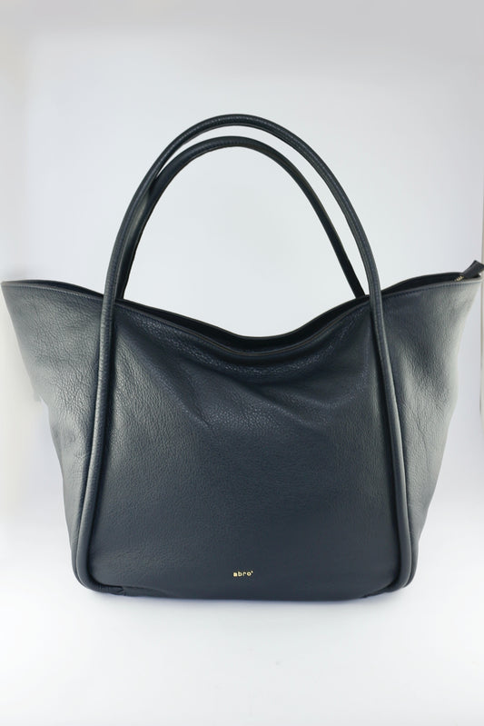 'Willow' Large Shopper in Navy