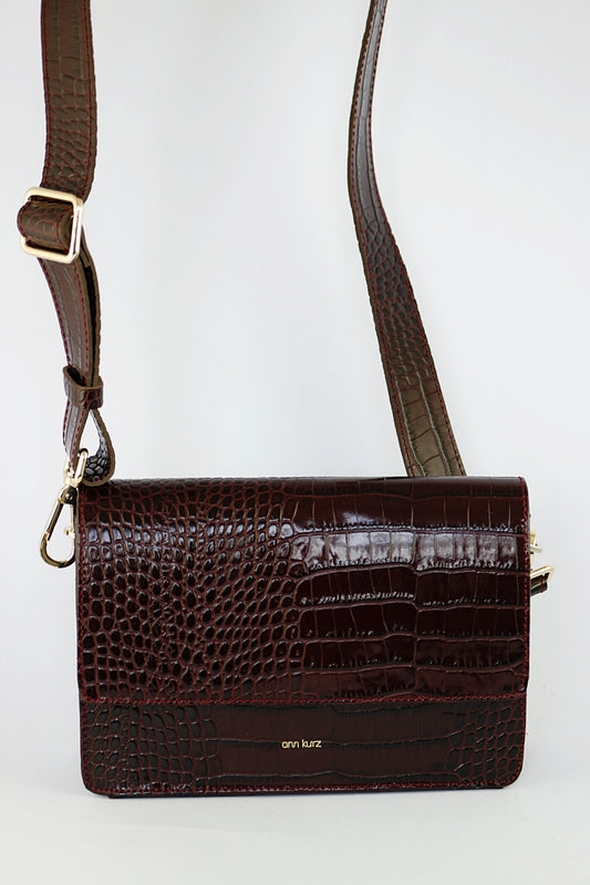'Charlotta' in Bordeaux Croc
