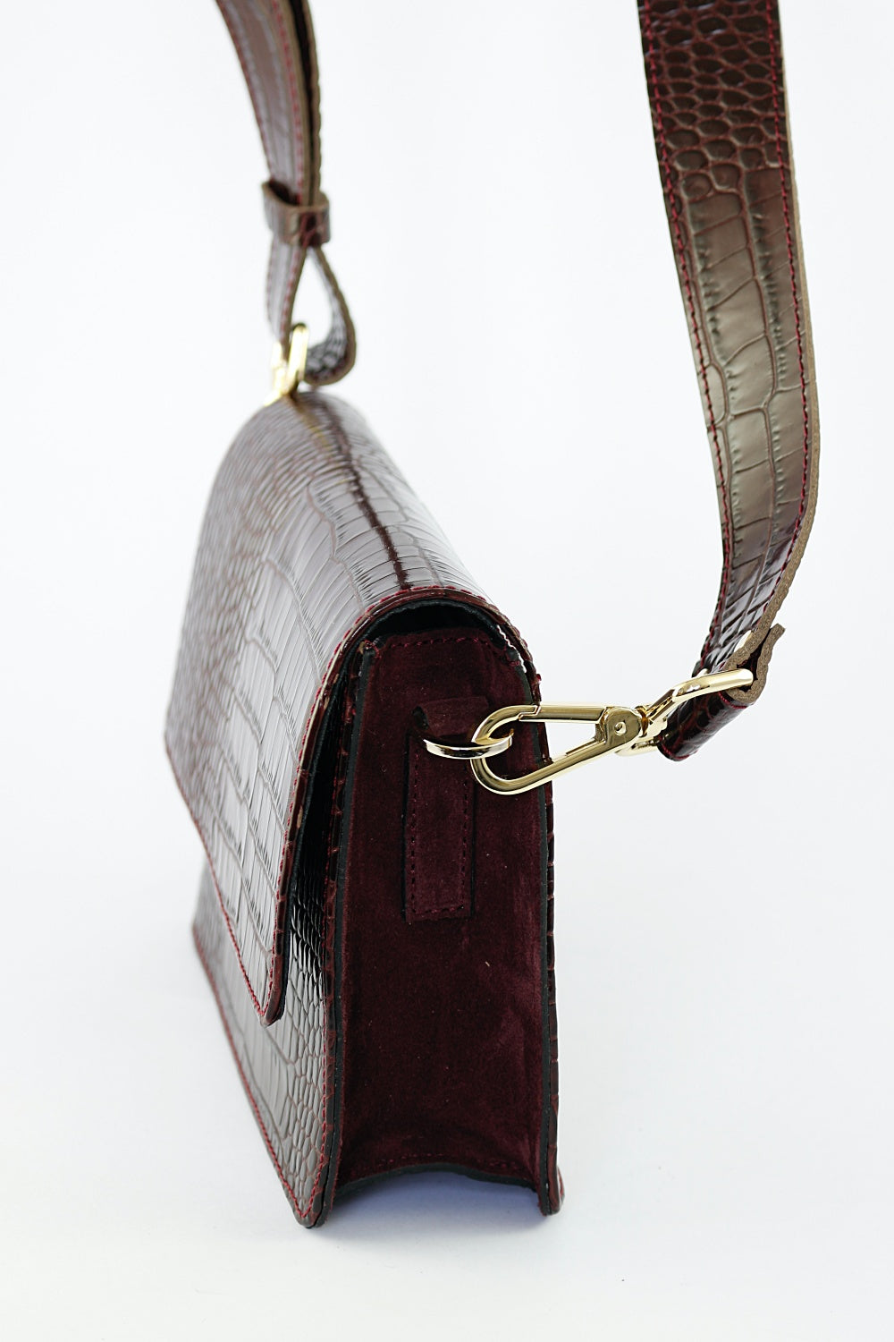 'Charlotta' in Bordeaux Croc