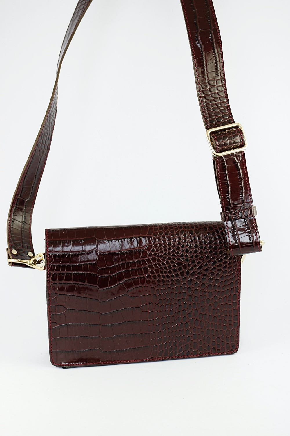 'Charlotta' in Bordeaux Croc