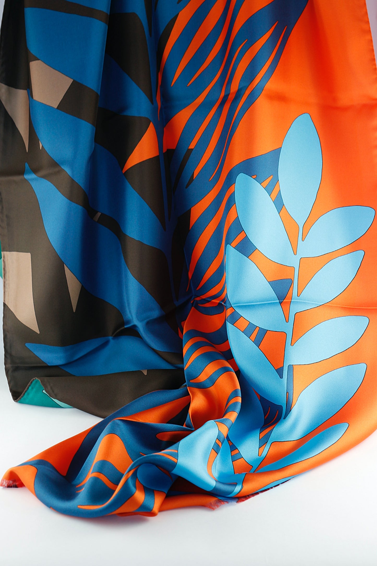 'Abstract No. 5' in Orange & Blue