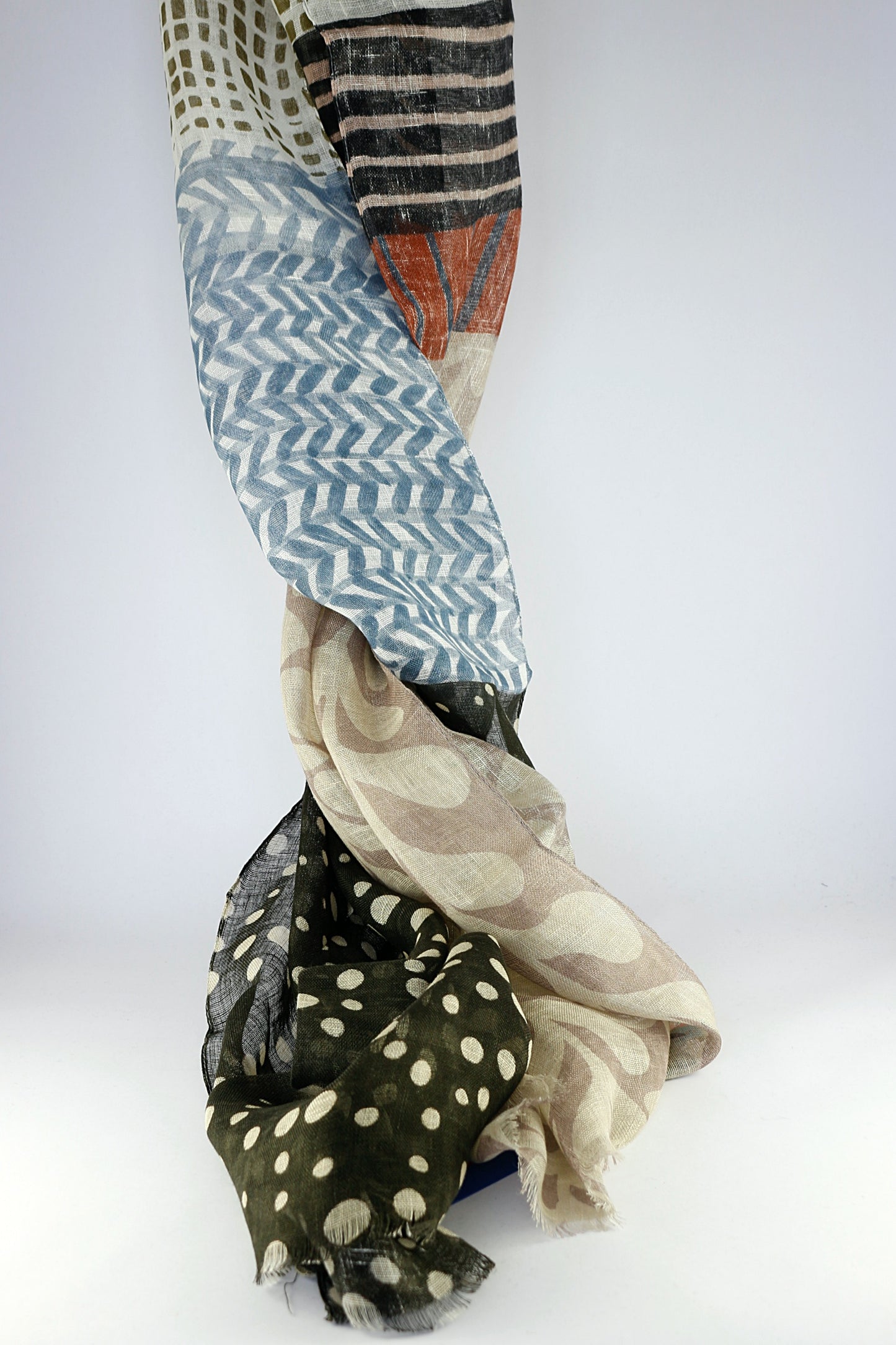 'Tapestry' in Blue & Olive