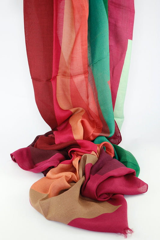 'Composition' in Pink & Green