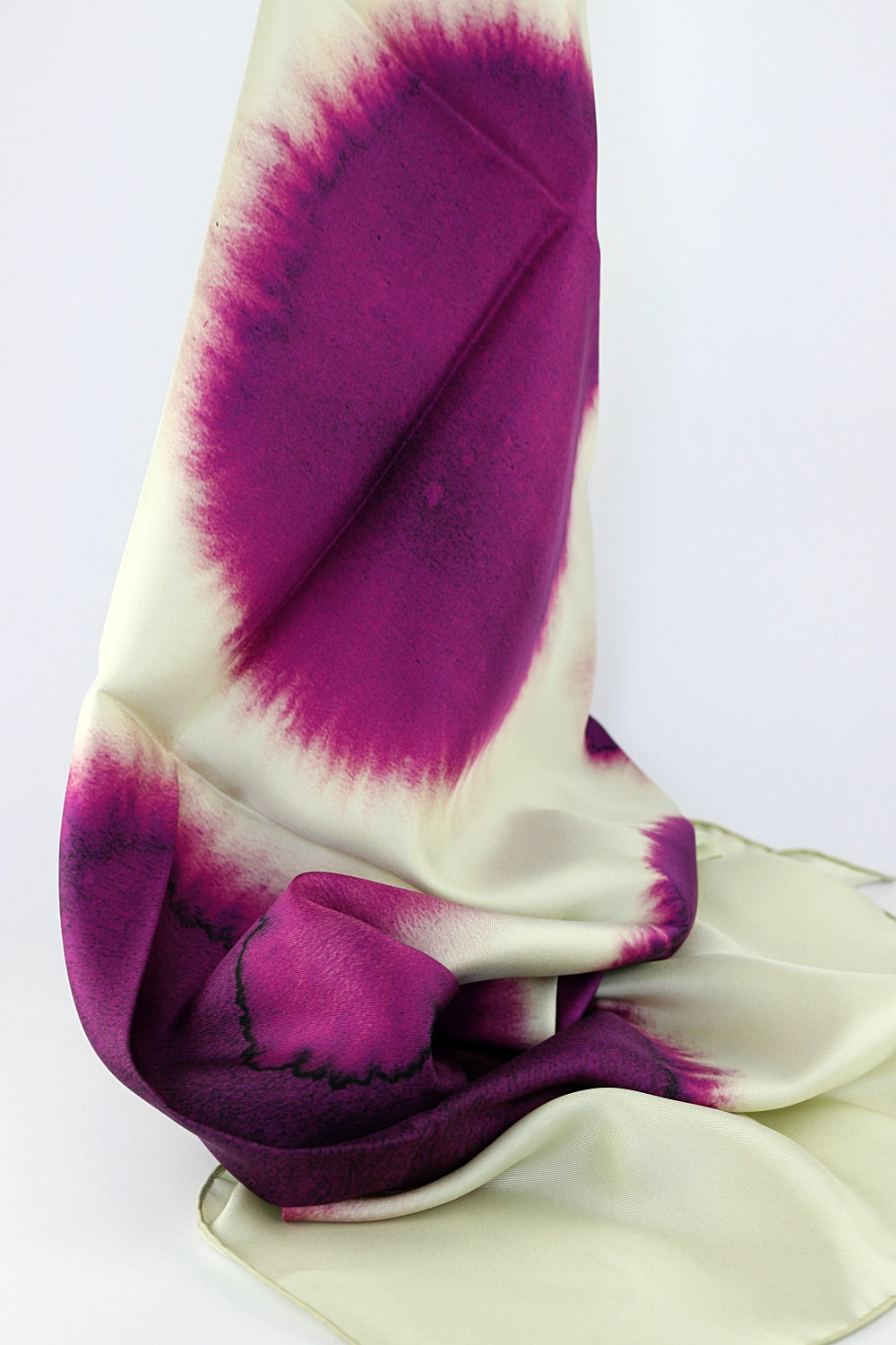 'Silk Splash' in Matcha & Magenta