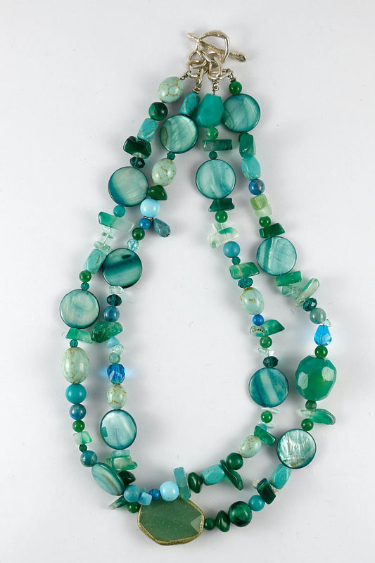 'Corfu' with Solid Silver Clasp