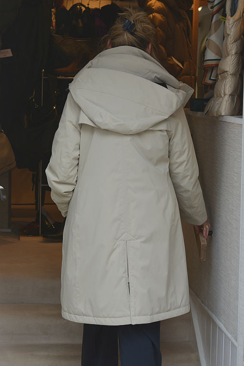 'Evanna' Almond Milk 100% Waterproof Coat