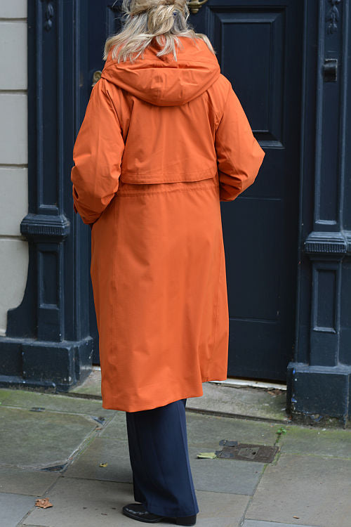 'Enite' Burnt Orange 100% Waterproof Coat 3 in 1