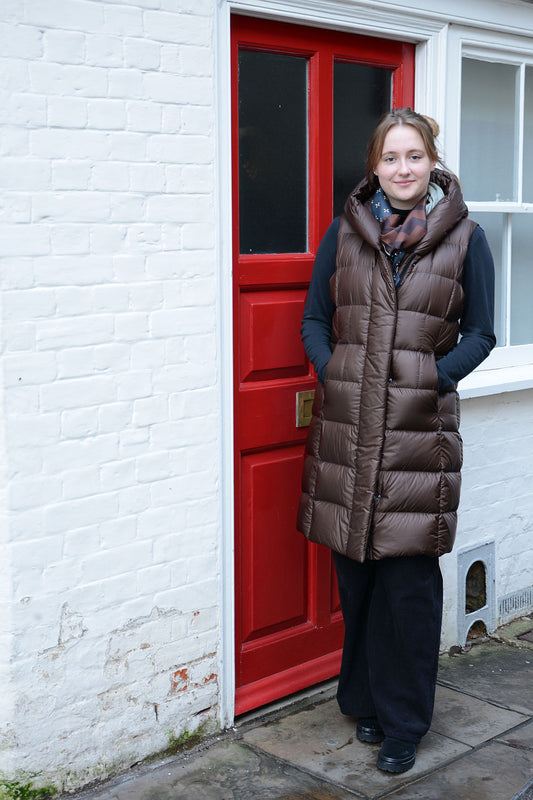 'Martha' Bodywarmer in Tobacco