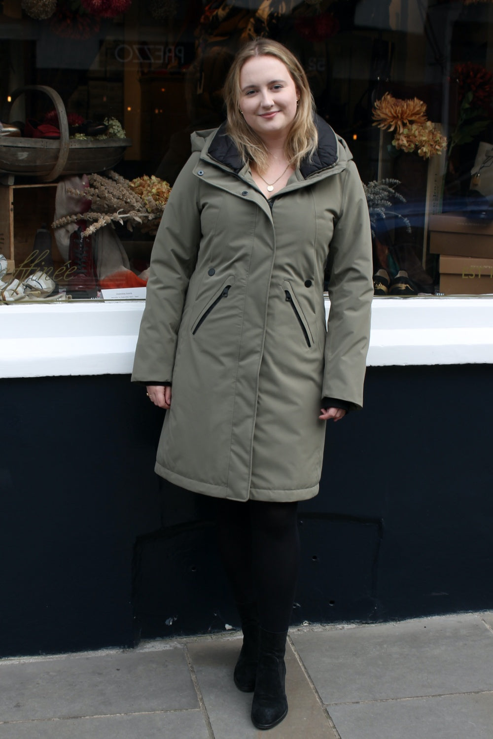 'Evanna' Waterproof in Green Clay
