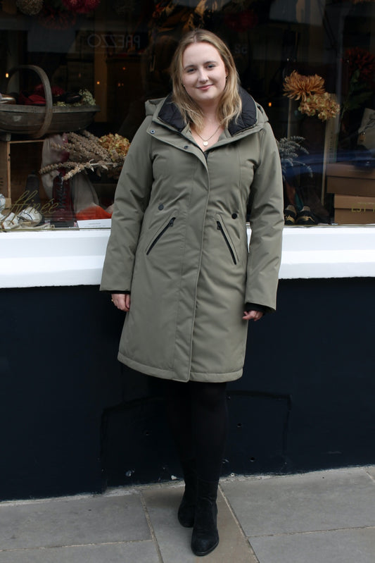 'Evanna' Waterproof in Green Clay