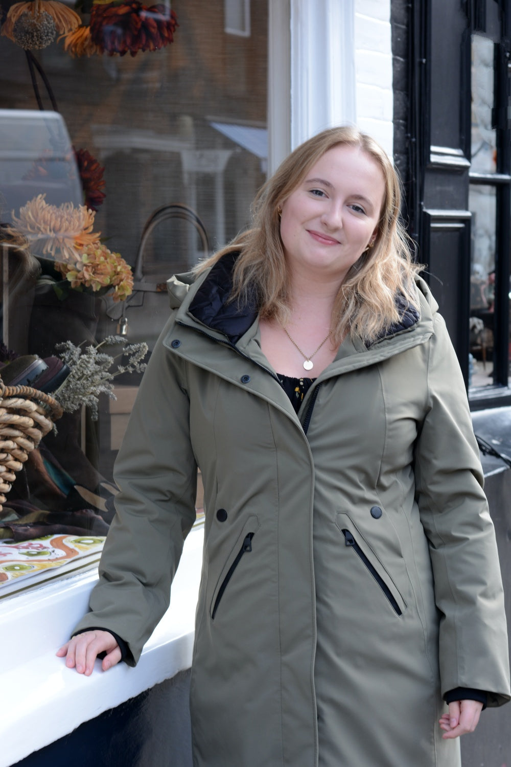 'Evanna' Waterproof in Green Clay
