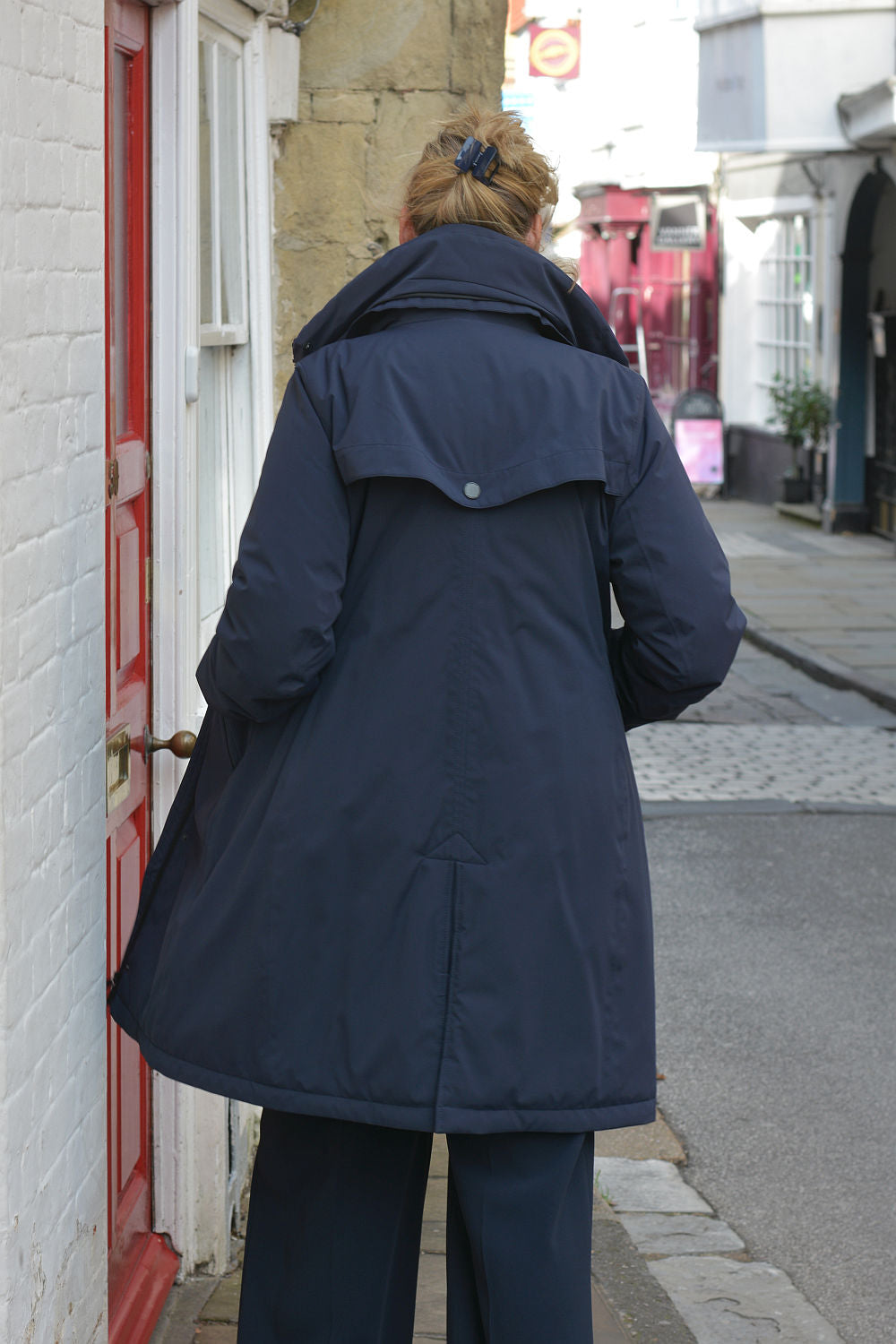 'Evanna' Navy 100% Waterproof Coat