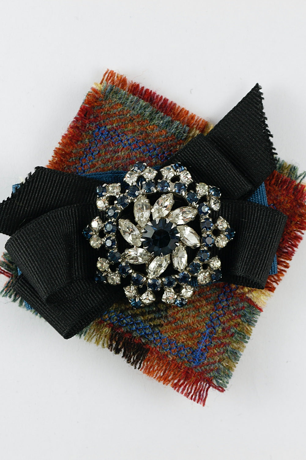 'Diamante & Blue Glass'