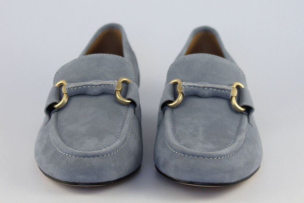 'Cara' Suede Loafer in Moody Sky
