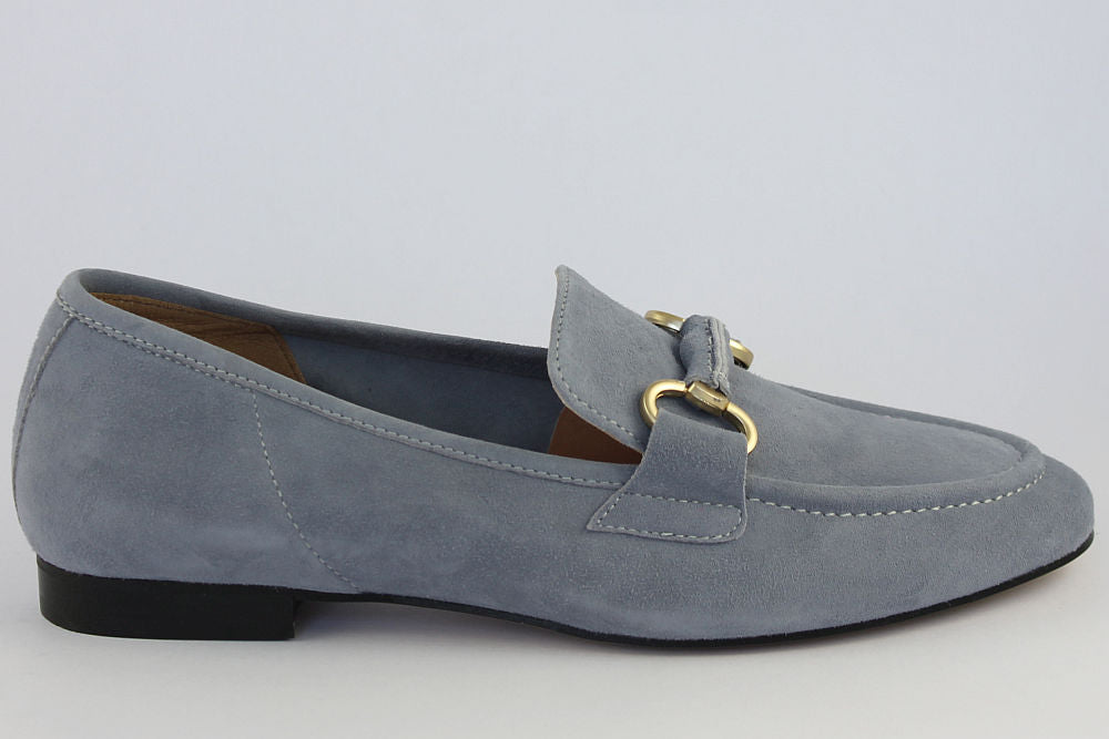 'Cara' Suede Loafer in Moody Sky