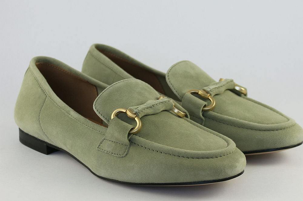 'Cara' Suede Loafer in Soft Sage
