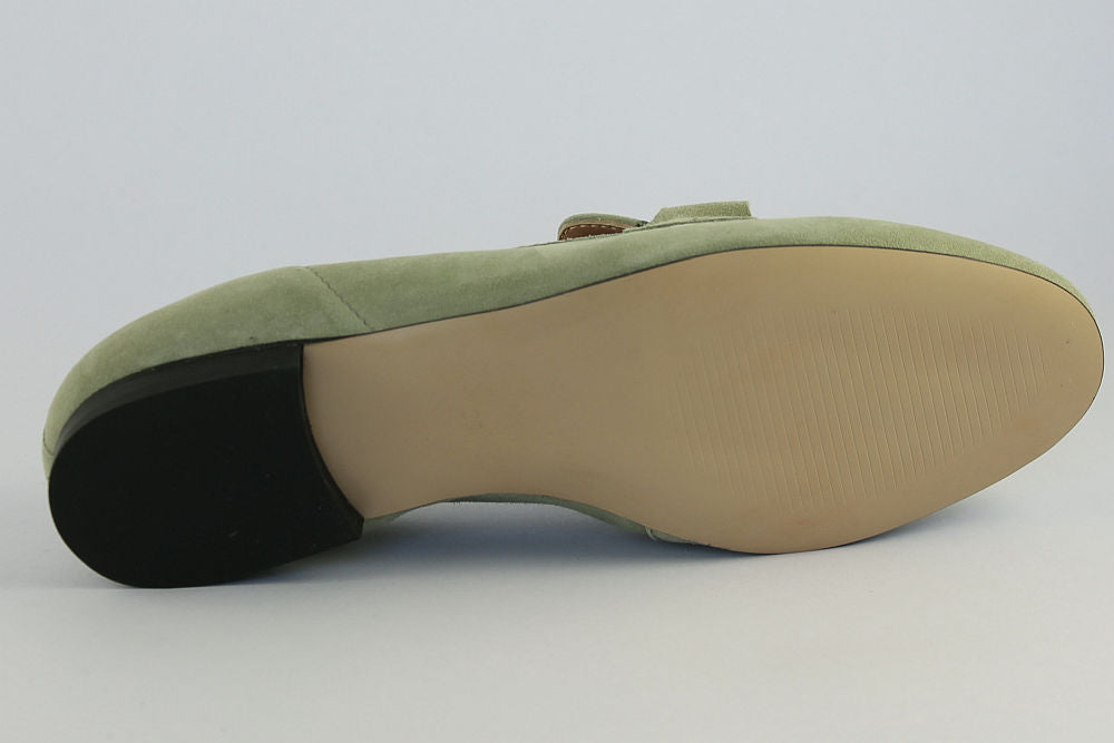 'Cara' Suede Loafer in Soft Sage