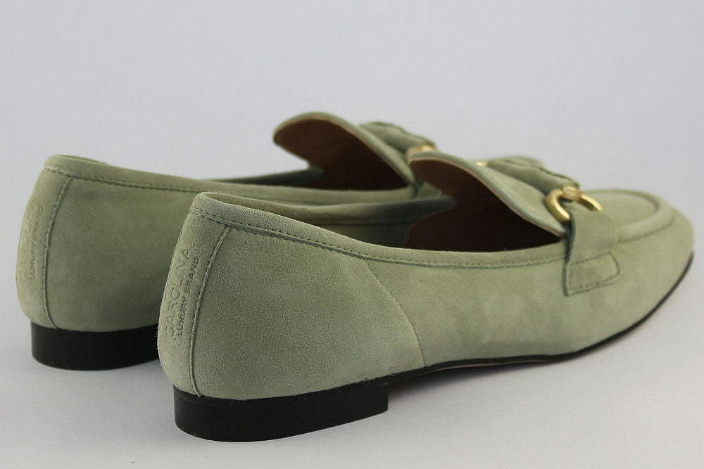 'Cara' Suede Loafer in Soft Sage