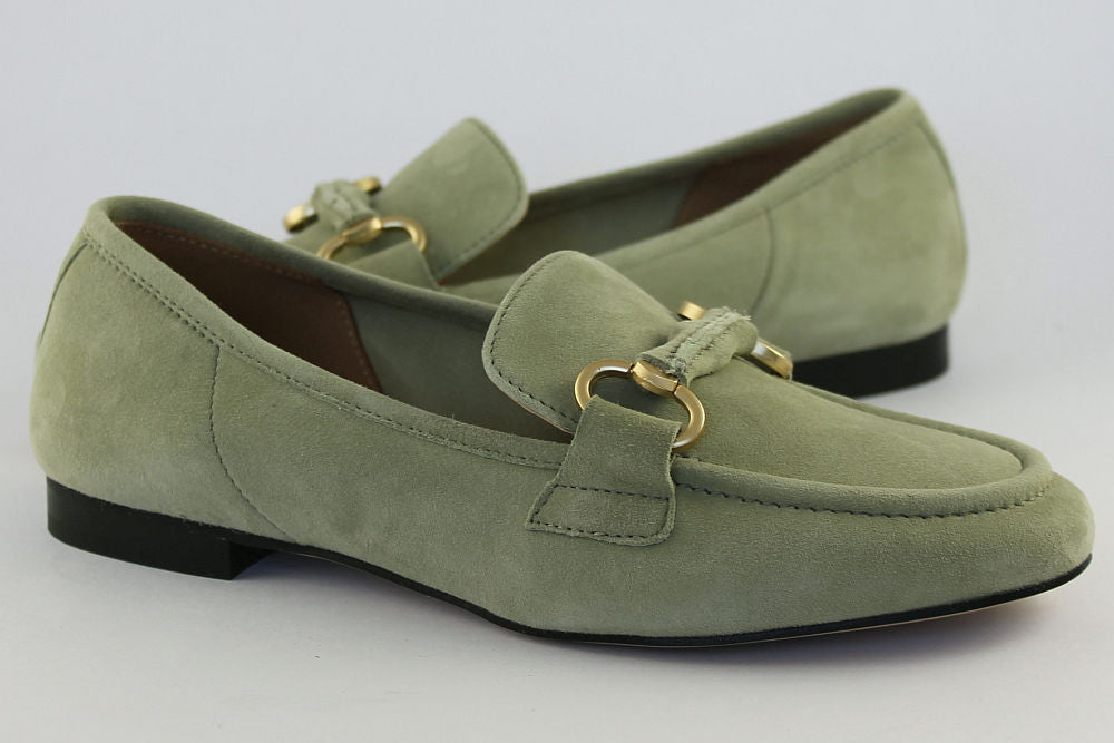 'Cara' Suede Loafer in Soft Sage