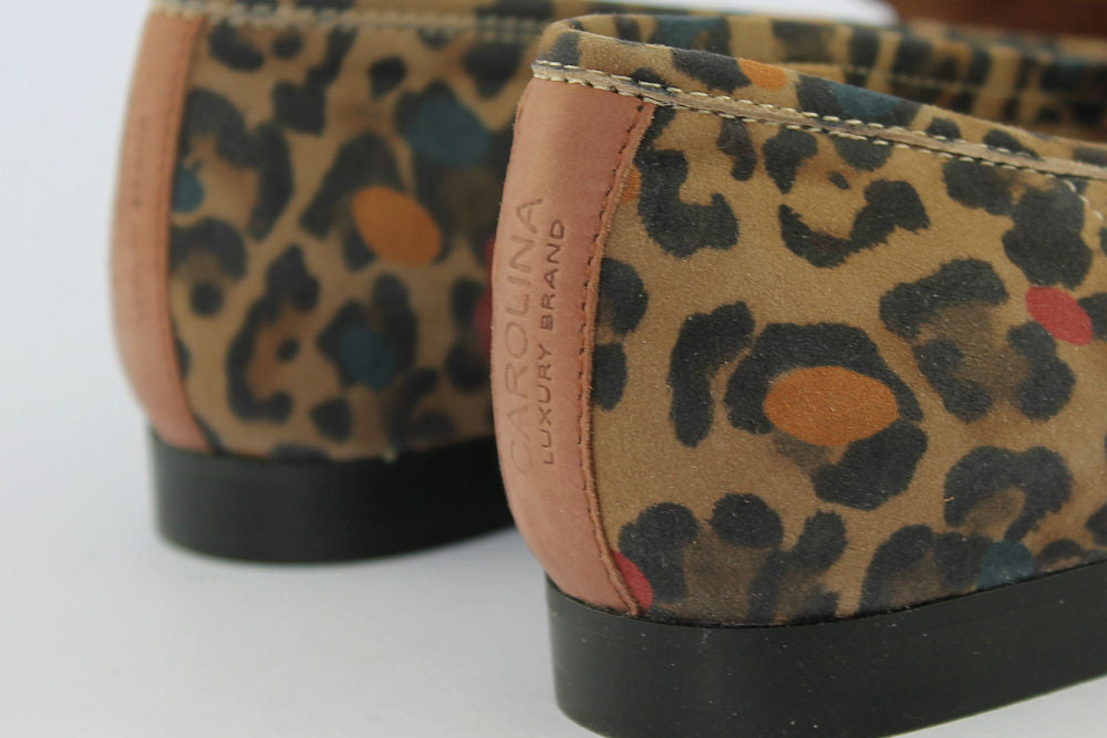 'Cara' Suede Loafer in Animal Print