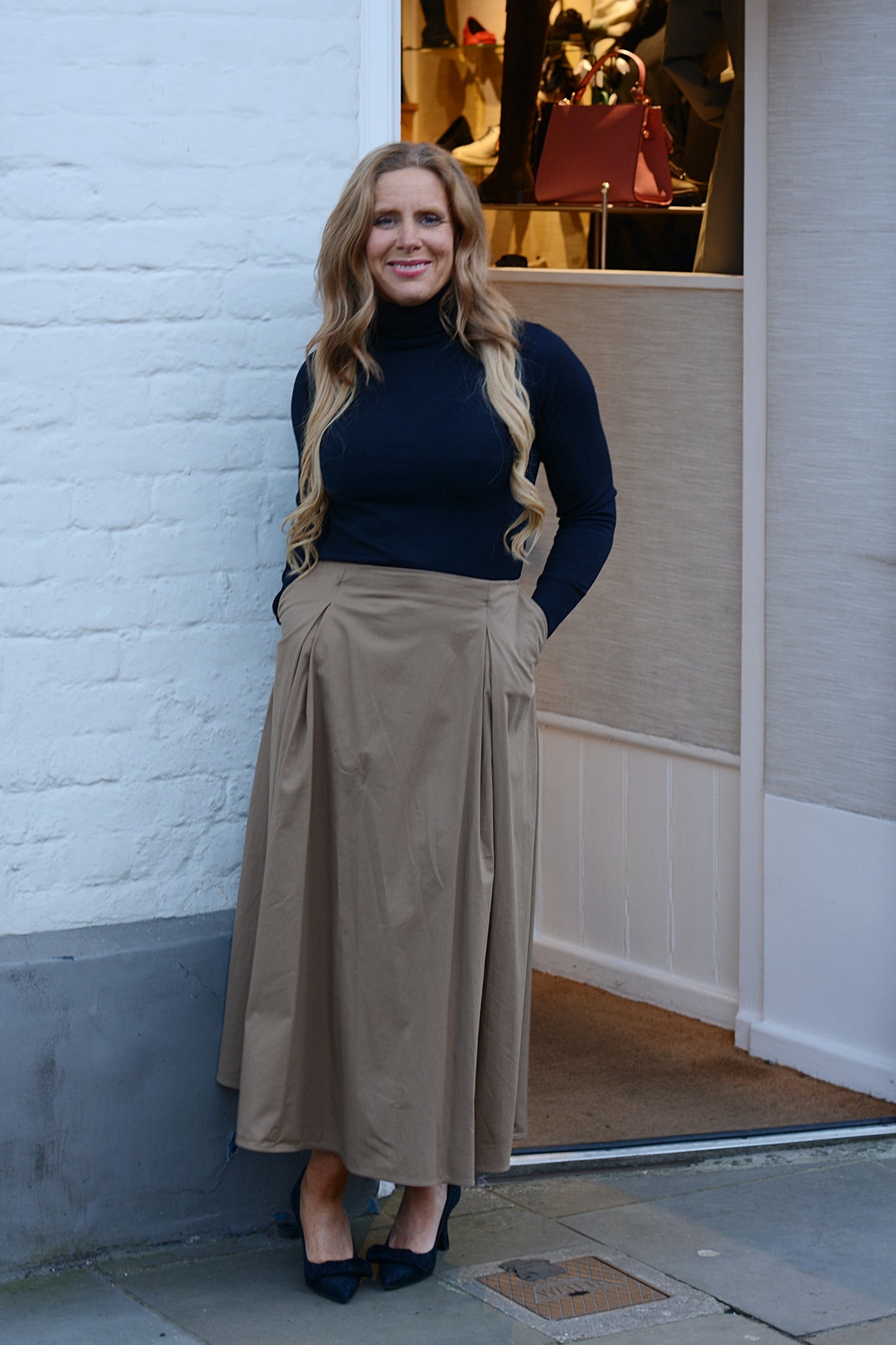 'Vivaldi' Skirt in Caramel