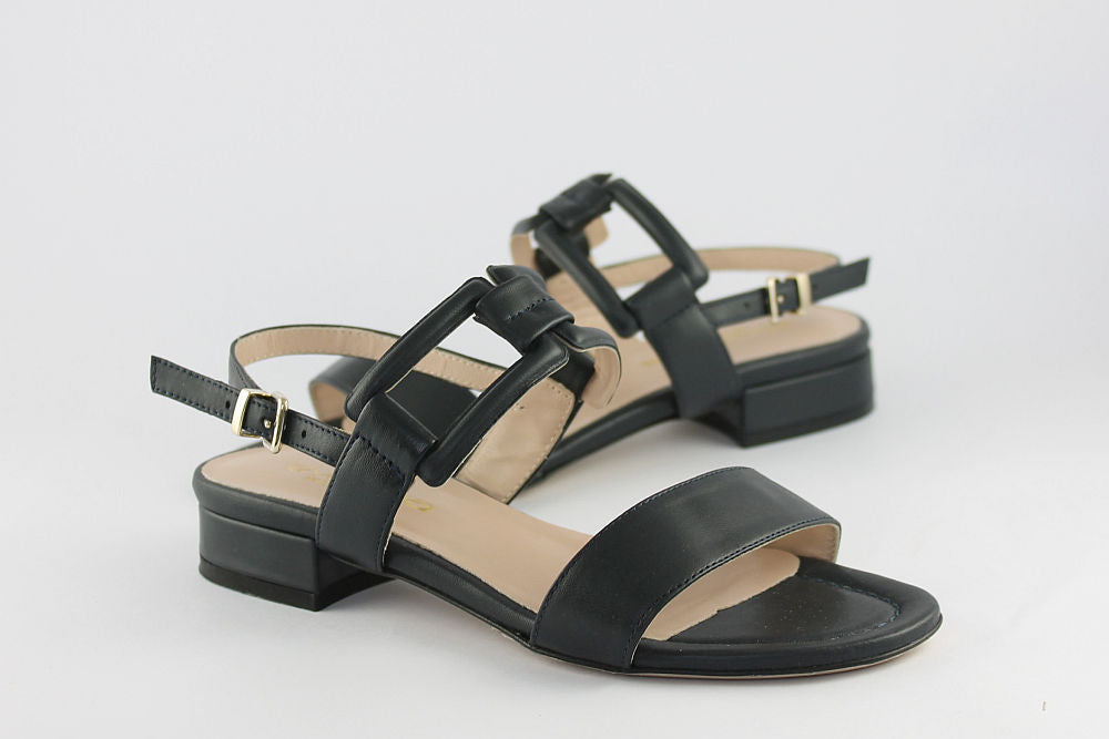 'Palermo' Navy Leather Sandal