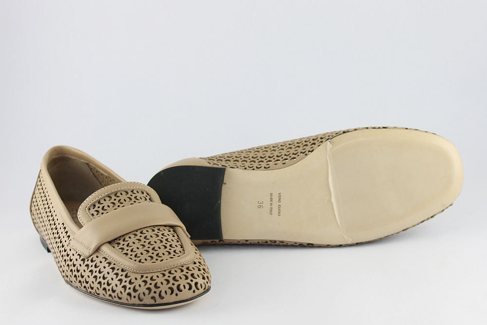 'Lucca' Leather Loafer in Sand