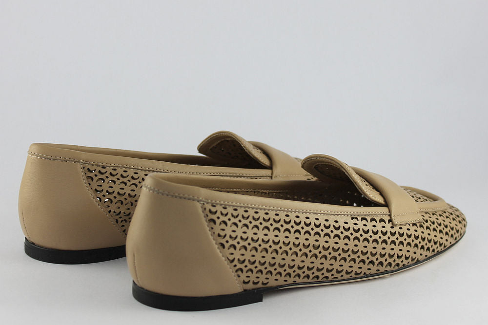 'Lucca' Leather Loafer in Sand