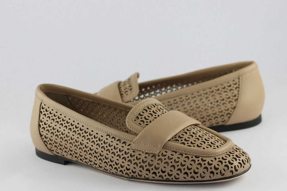 'Lucca' Leather Loafer in Sand