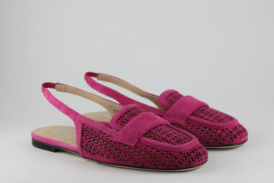 'Genoa' Suede Slingback in Pink